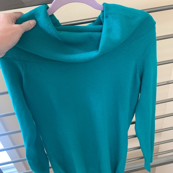 Ladies cowl neck tunic sweater dress - Picture 3 of 9